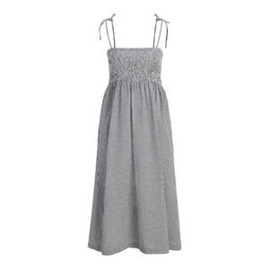 JJXX Womens/Ladies Seersucker Smock Dress / Black/White